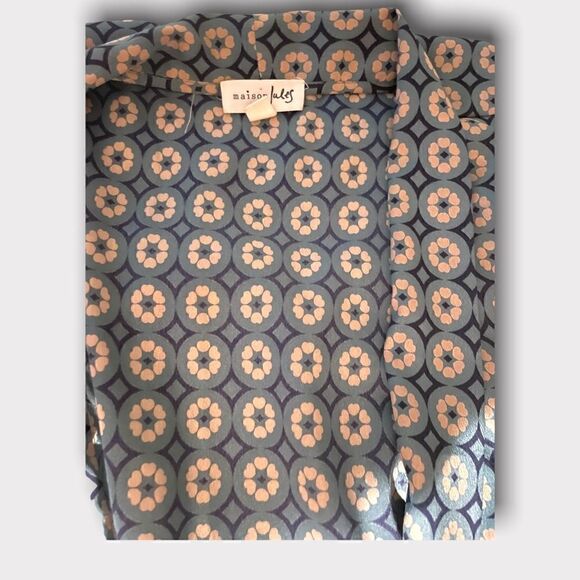 Maison Jules | Women’s Small  Sheath Dress Green and Beige  Geometric Design - Picture 9 of 10